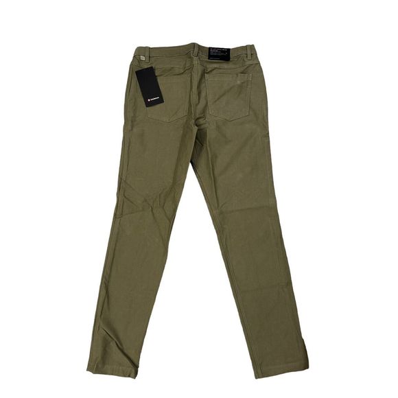 Lululemon ABC Slim-Fit 5 Pocket Pant 34"Utilitech Men’s Size 32 X 34 Green NWT - Picture 11 of 11